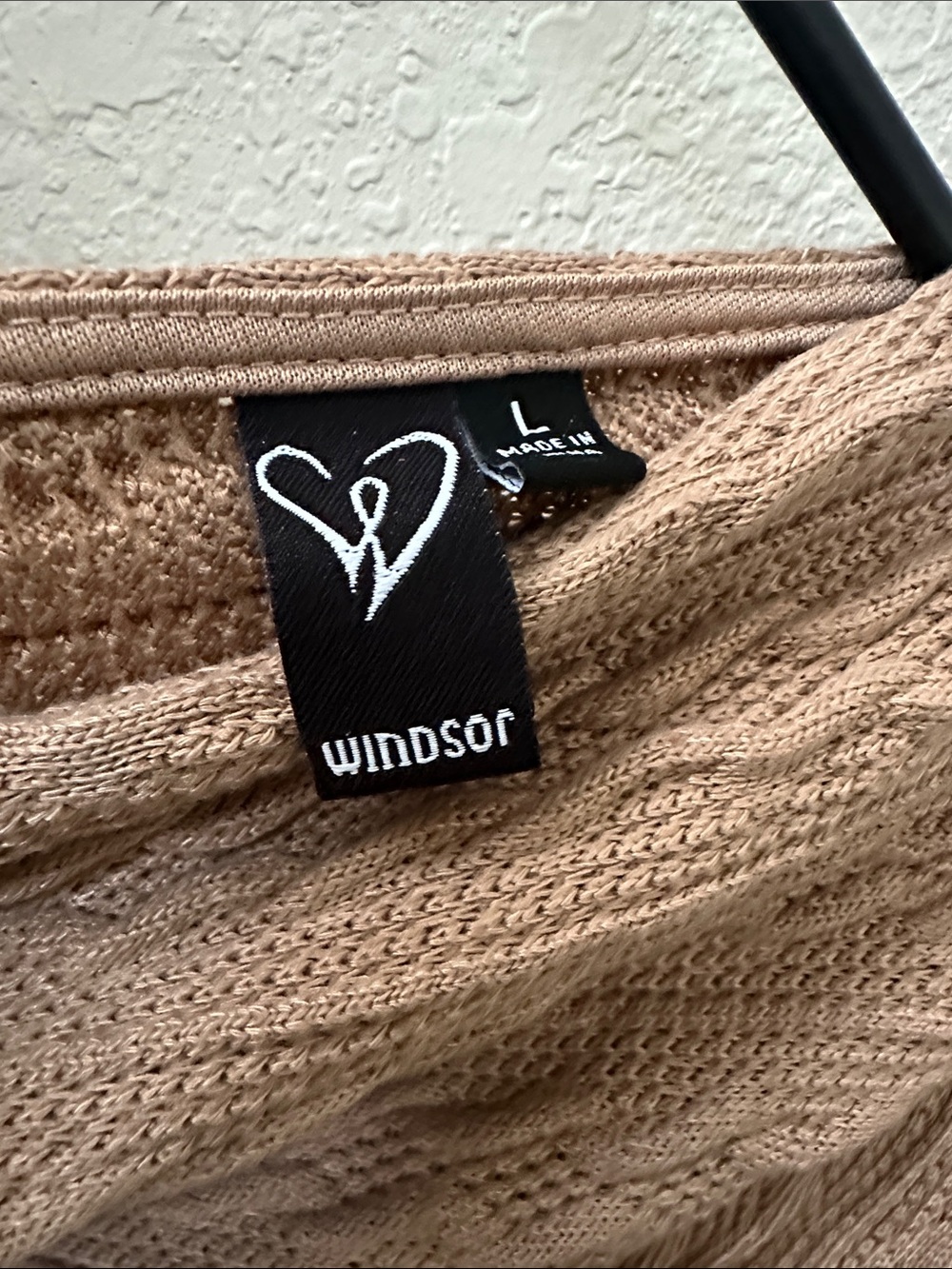 Windsor Cable-Knit Wrap Dress in Taupe - Picture 11 of 13